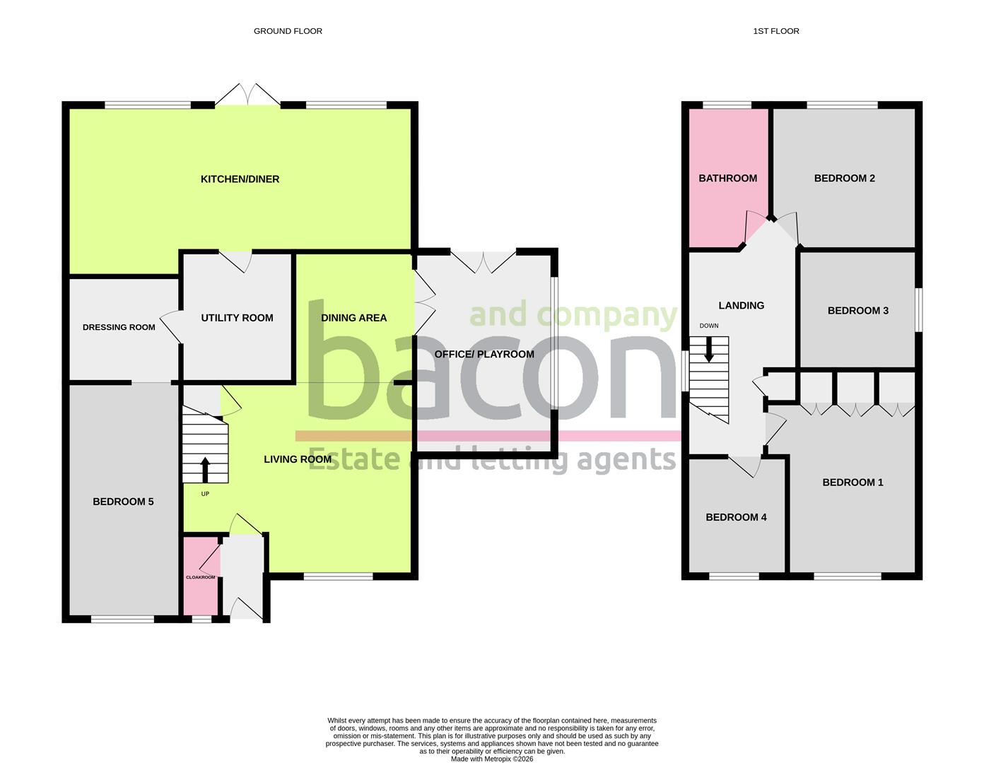 Floor Plan | House - Link Detached | Lyn Road, Worthing | For Sale